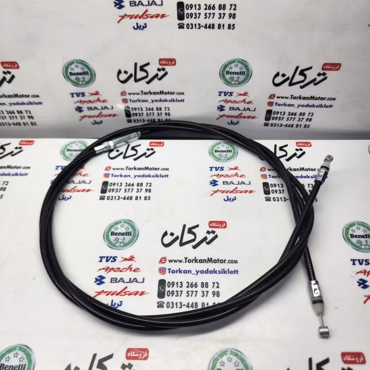 سیم قفل زین موتور طرح کلیک