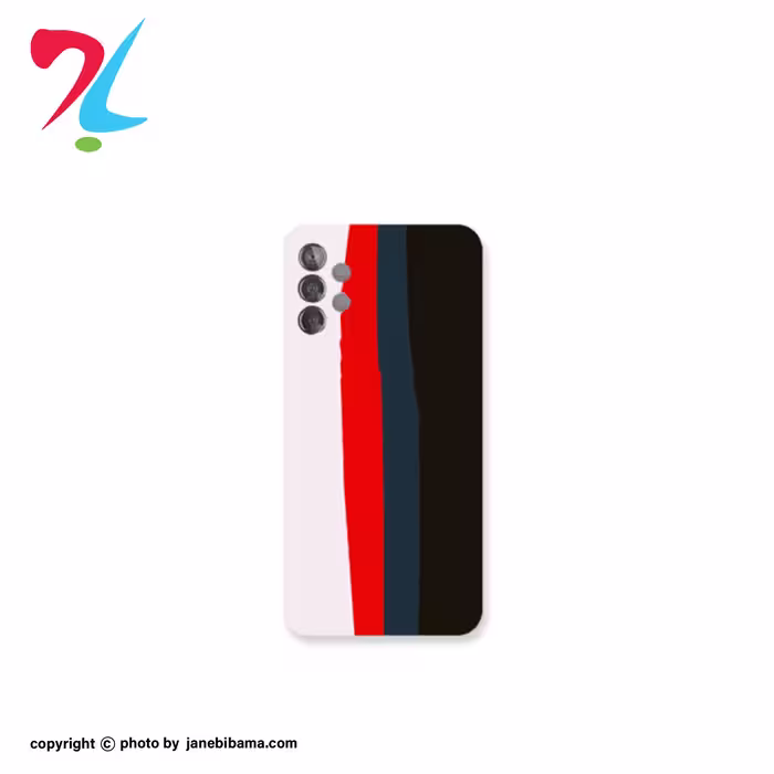 قاب سیلیکونی اورجینال رنگین کمانی محافظ لنزدار سامسونگ Galaxy A23-رنگ چند رنگ مشکی