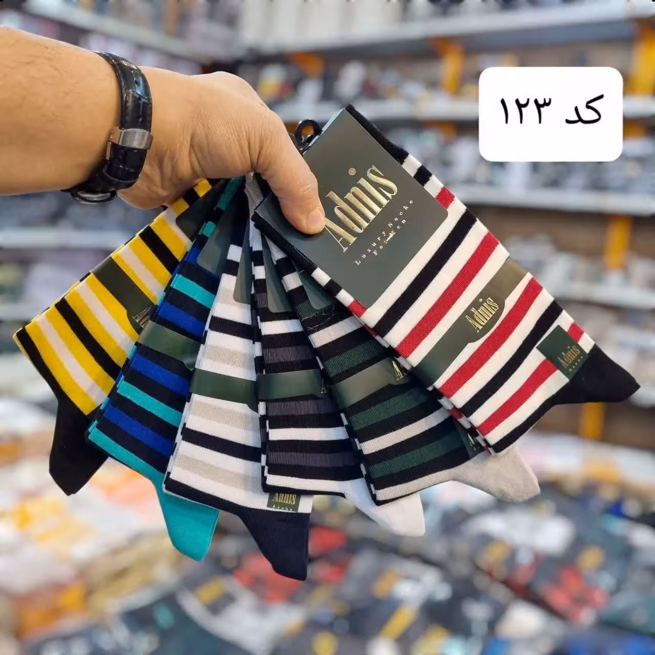 جوراب ساقدار نخ پنبه ادنیس کد 123