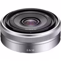 لنز سونی Sony E 16mm f/2.8 Lens Silver no box