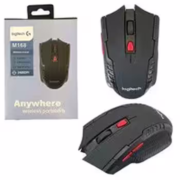 موس بیسیم 6 کلید Logitech M168 2400DPI