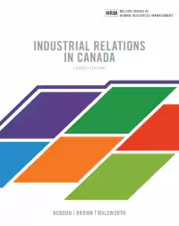 خرید و دانلود نسخه کامل کتاب Industrial Relations in Canada (4th Edition) BY Brown - Orginal Pdf