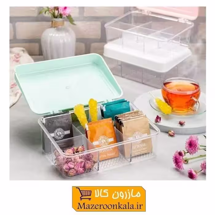 جعبه تی بگ و جای دمنوش پلاستیکی HOR-014