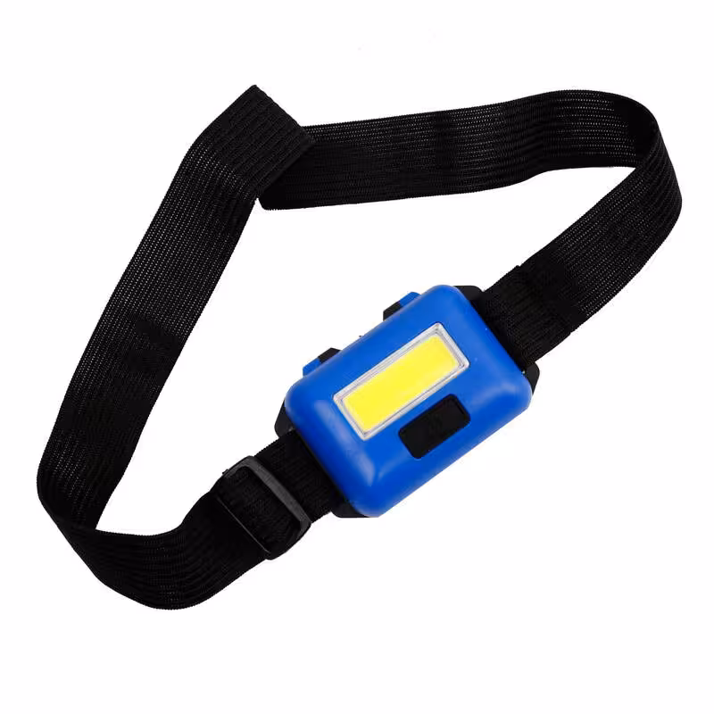 چراغ پیشانی 10W COB باتری نیم قلمی