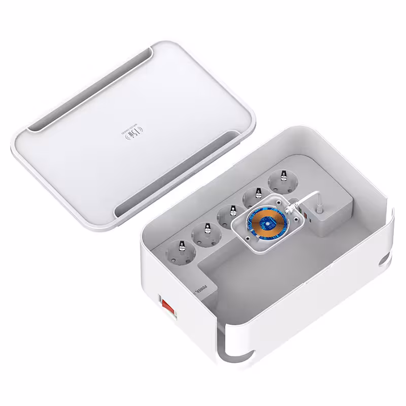 چند راهی برق الدینیو مدل SN5310W با کابل 200 سانتی متری و 2 پورت USB و 1 عدد تایپ سی