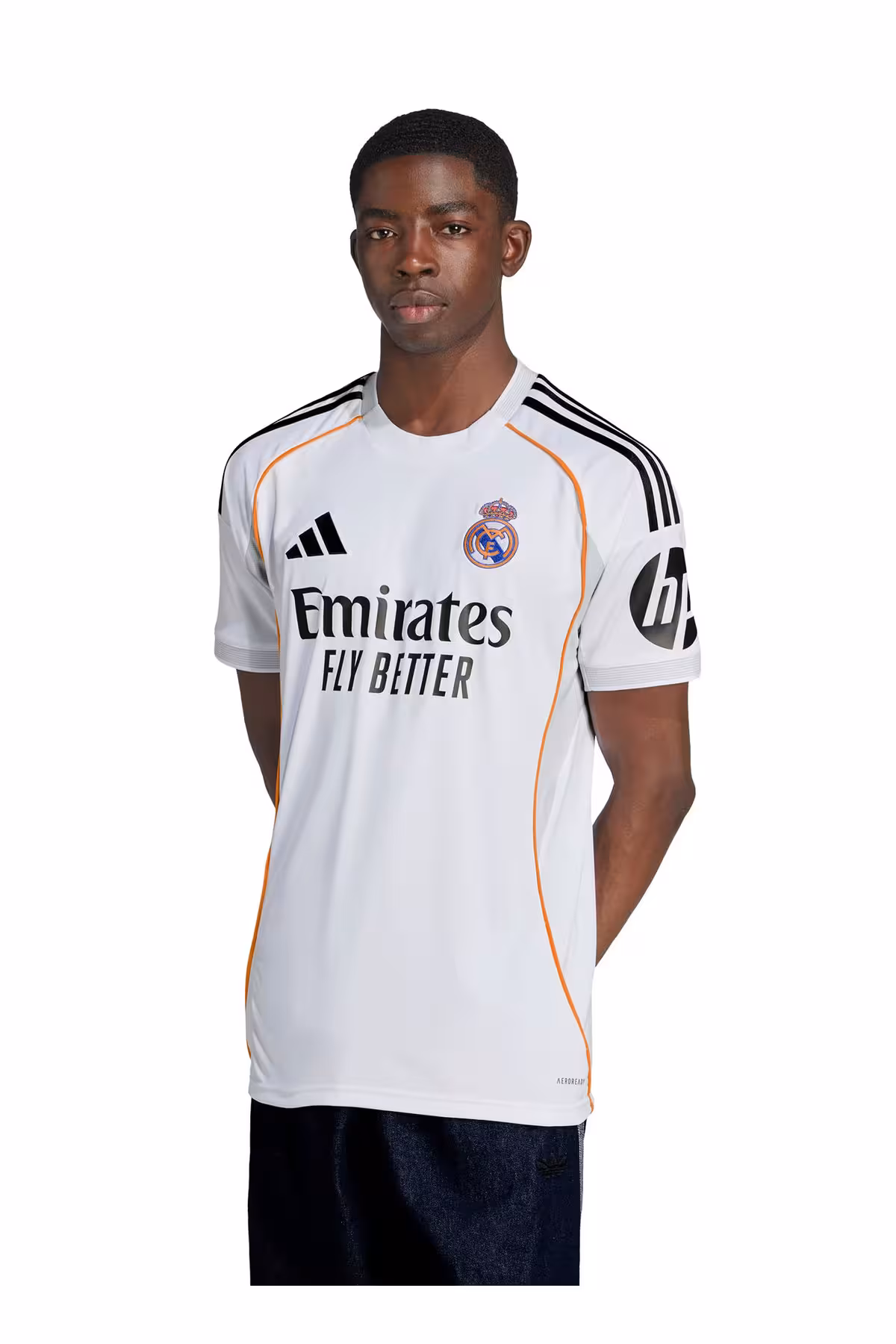 مردانه JJ1931 REAL H JSY لباس باریک سفید adidas