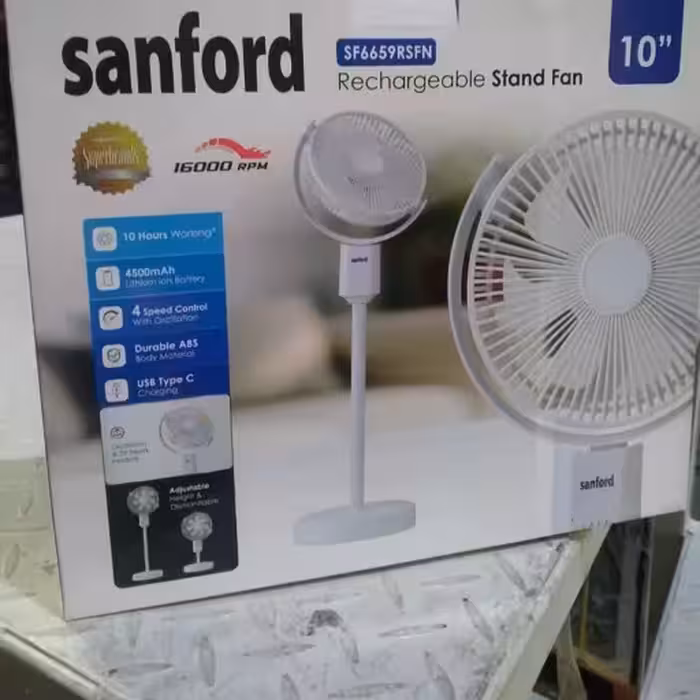 پنکه شارژی سانفورد مدل 6659 | خرید پنکه قابل حمل Sanford اصل