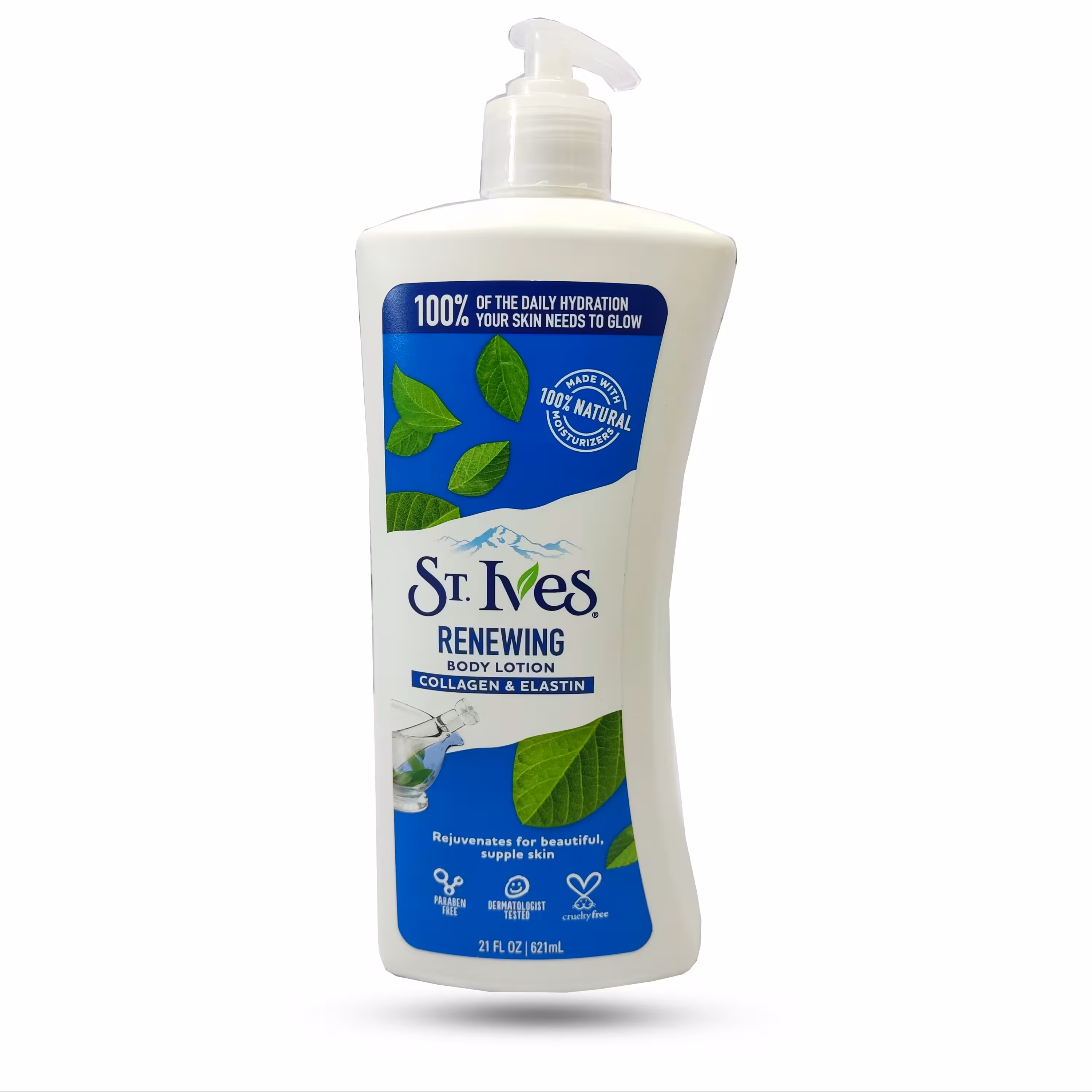 لوسیون بدن کلاژن و الاستین سینت ایوز St Ives Renewing حجم 621 میلی لیتر
