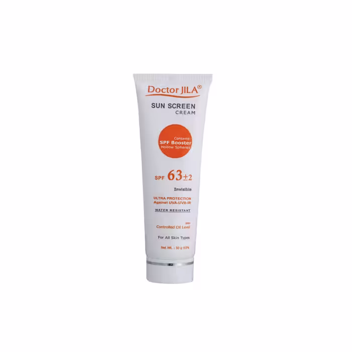 کرم ضد آفتاب SPF63 دکتر ژیلا مناسب پوست های چرب 50 میلی لیتر