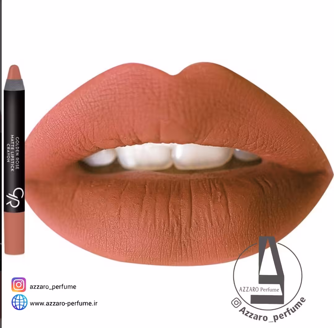 رژ لب مدادی مات گلدن رز کرایون Golden Rose Crayon شماره 18