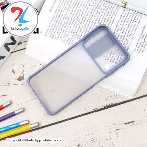 قاب PC مات سامسونگ Samsung A32 5G مدل محافظ لنزدارکشویی - یاسی