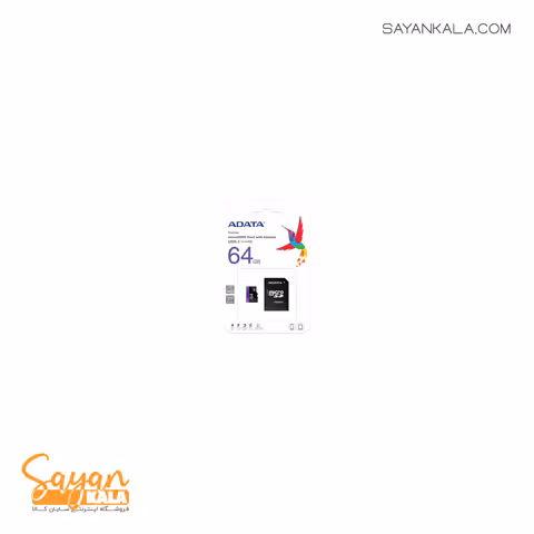 کارت حافظه میکرو اس دی ای دیتا مدل Memory card ADATA Micro SD UHS I R80 W25 64GB