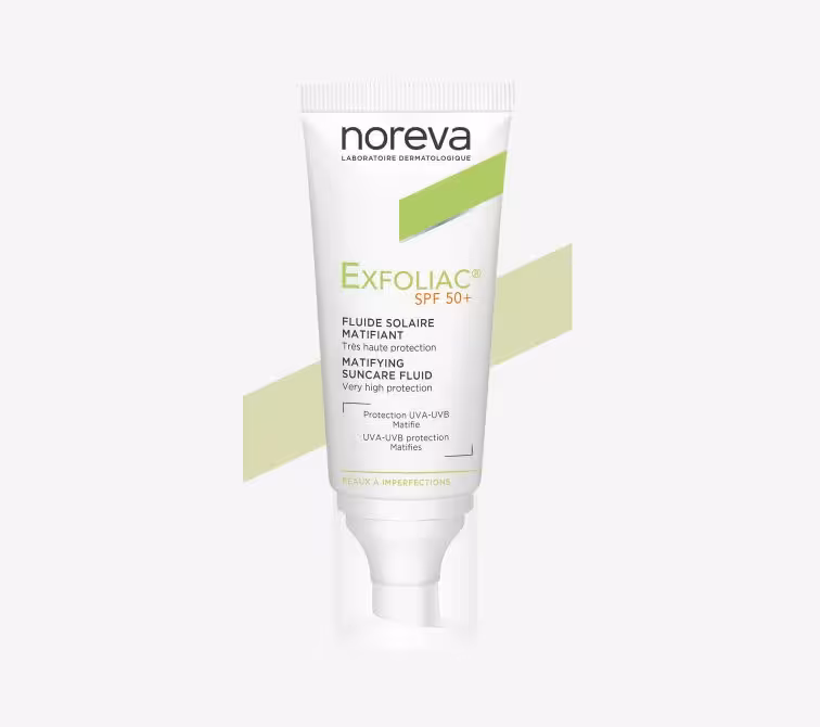 فلوئید ضدآفتاب پوست چرب EXFOLIAC نوروا SPF50