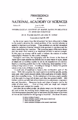 خرید و دانلود نسخه کامل کتاب Mineralogical Content of Maine Sands in Relation to Mortar Strength