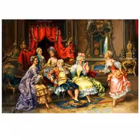 نخ و نقشه فرانسوی طرح مهمانی کد 24086