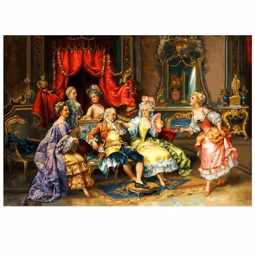 نخ و نقشه فرانسوی طرح مهمانی کد 24086