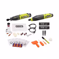 کیت ترکیبی دو ابزار لیتیومی به همراه ابزار حکاکی FVH101K2SB ریوبی