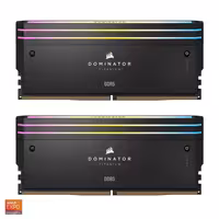 رم دسکتاپ DDR5 دو کاناله 6000 مگاهرتز کورسیر مدل DOMINATOR TITANIUM RGB AMD EXPO ظرفیت 32 گیگابایت Z30