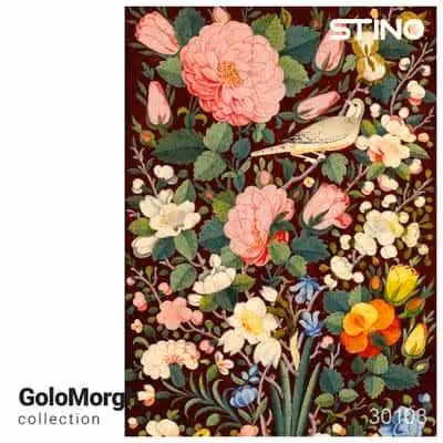 پازل شیشه ای استینو 260 تکه طرح گل و مرغ (کد 30103)،(باجعبه)