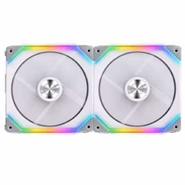 فن 2 تایی کیس گیمینگ لیان لی مدل UNI FAN SL140 RGB WHITE - پردیس پازار