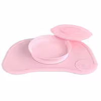 ظرف غذا خوری و صفحه نگهدارنده تویست شیک  صورتی twistshake