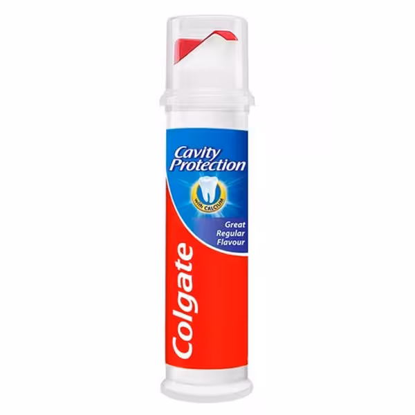 مشخصات، خرید و قیمت خمیر دندان پمپی کلگیت مدل Cavity Protection حجم 100 میل ⭐️ ویان مارکت