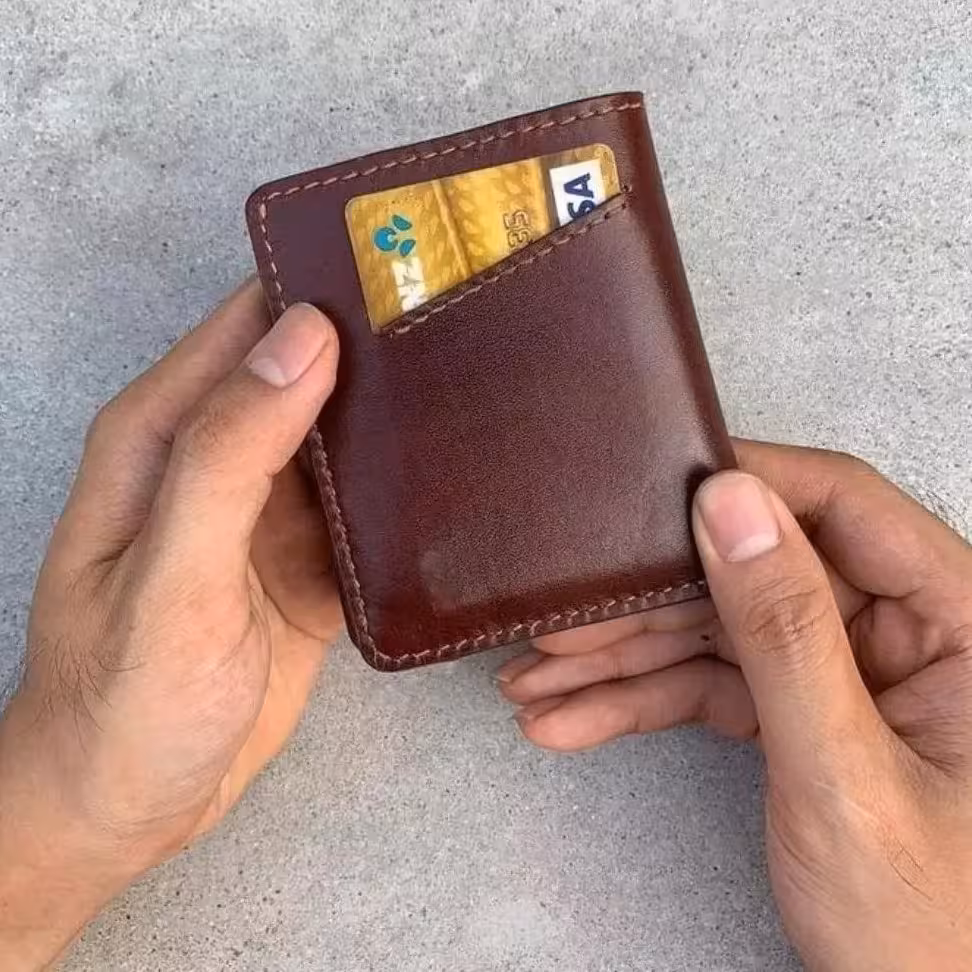 کیف پول جیبی چرم گاوی با رنگ دلخواه