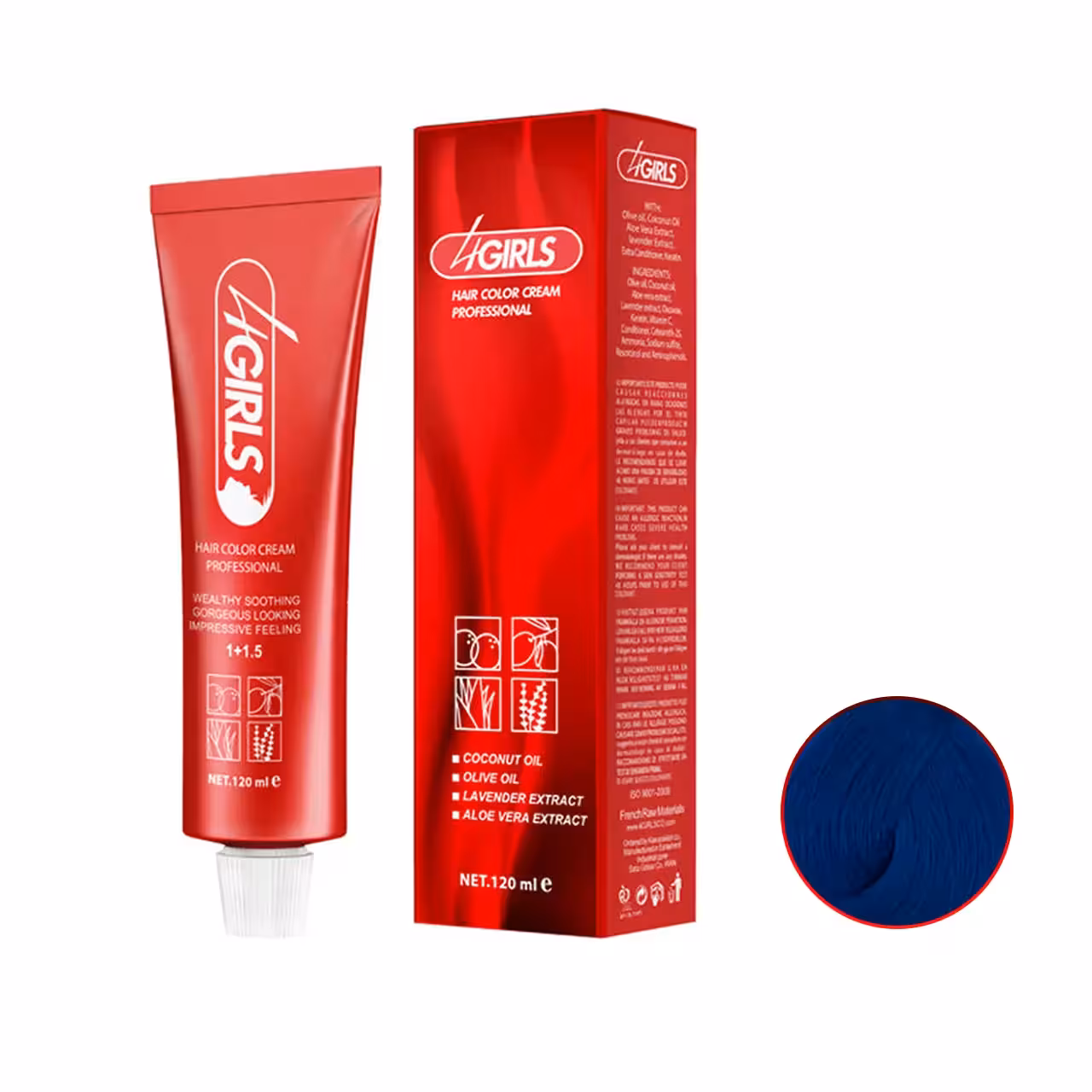 رنگ مو واریاسیون آبی فور گرلز سری واریاسیون BV حجم 120ml