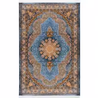 فرش 1500 شانه طرح دستباف 20012160 نقره ای