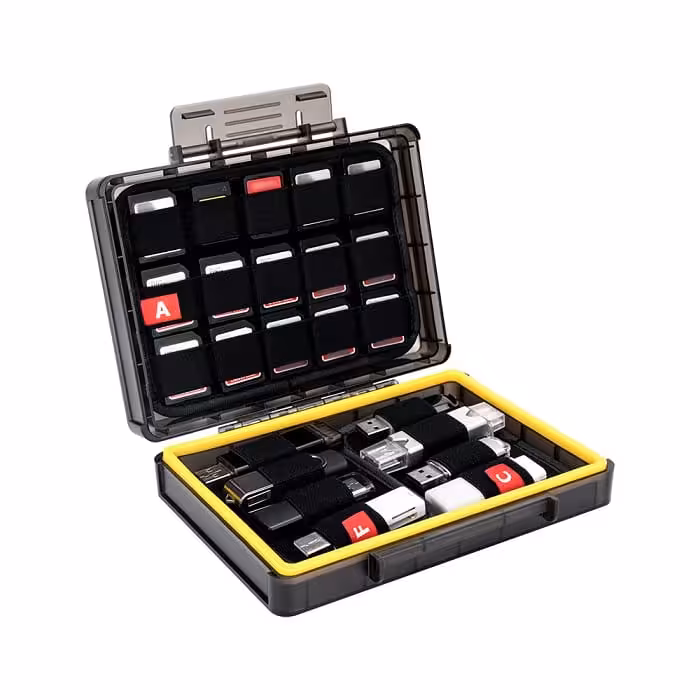 کیس محافظ کارت حافظه و فلش درایو کی وی مدل HDC-U16SD30