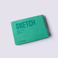 دفتر طراحی آ5 SKETCH سبزآبی پیل (PILL)