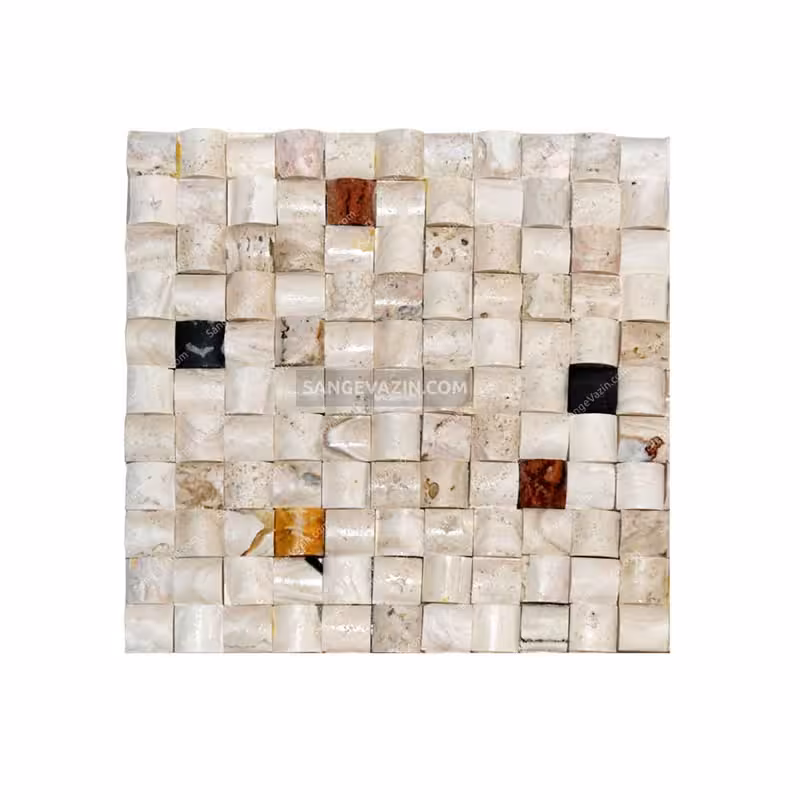 سنگ آنتیک نیم گرد کرم