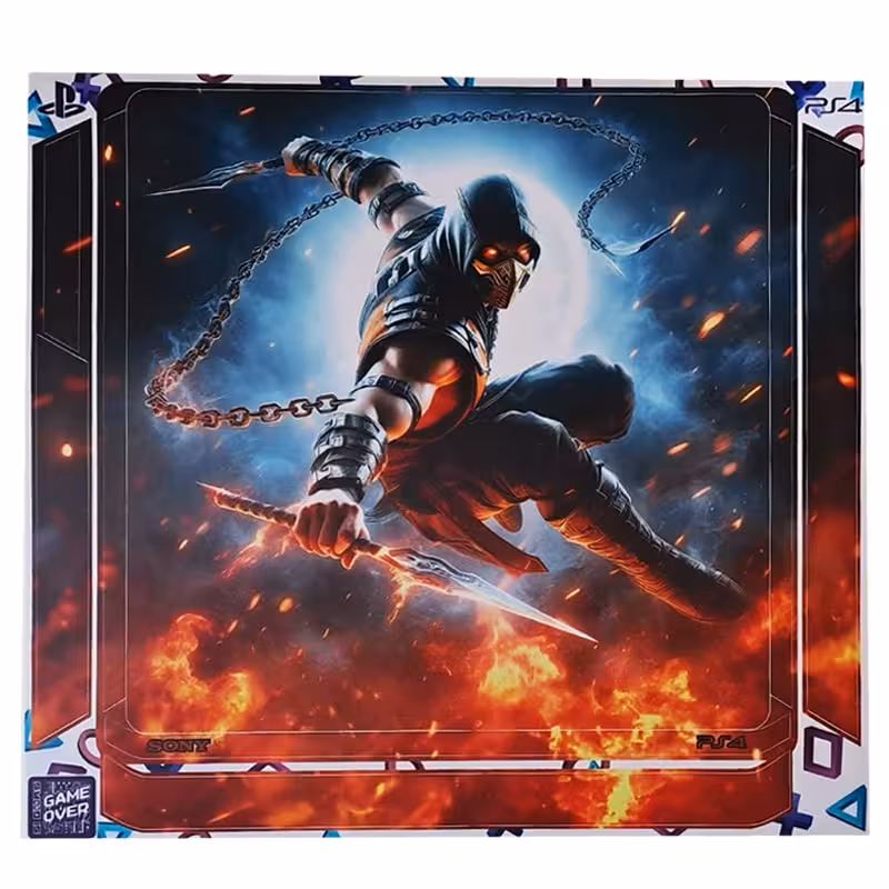 برچسب بدنه کنسول PS4 (GO) طرح مورتال mortal A