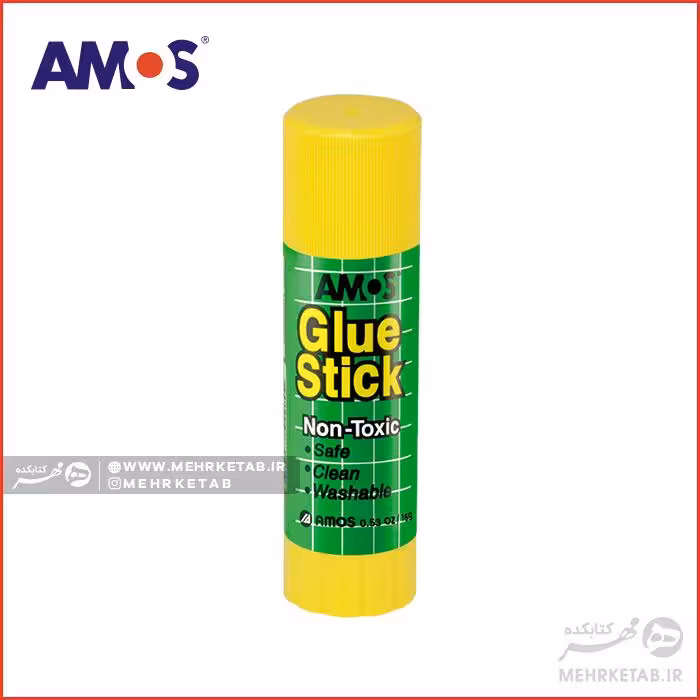چسب ماتیکی 15 گرمی آموس AMOS Glue Stick 15 G