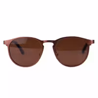 عینک آفتابی پلیس آلومینیومی فریم گرد تمام قهوه ای 6112/3