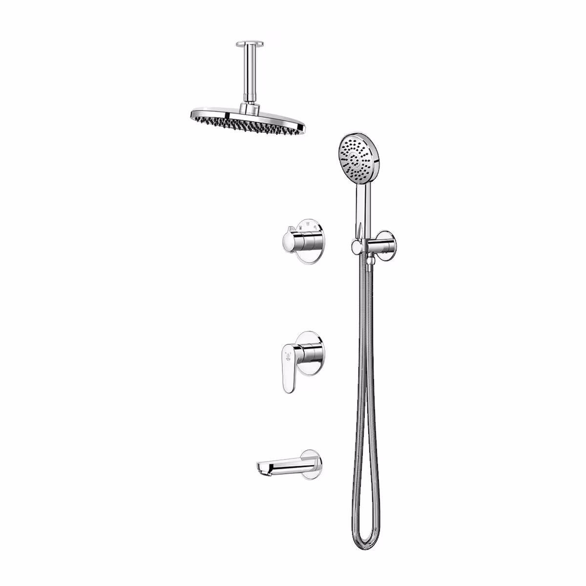 شیر حمام توکار کاویان مدل لارا با سردوش سقفی