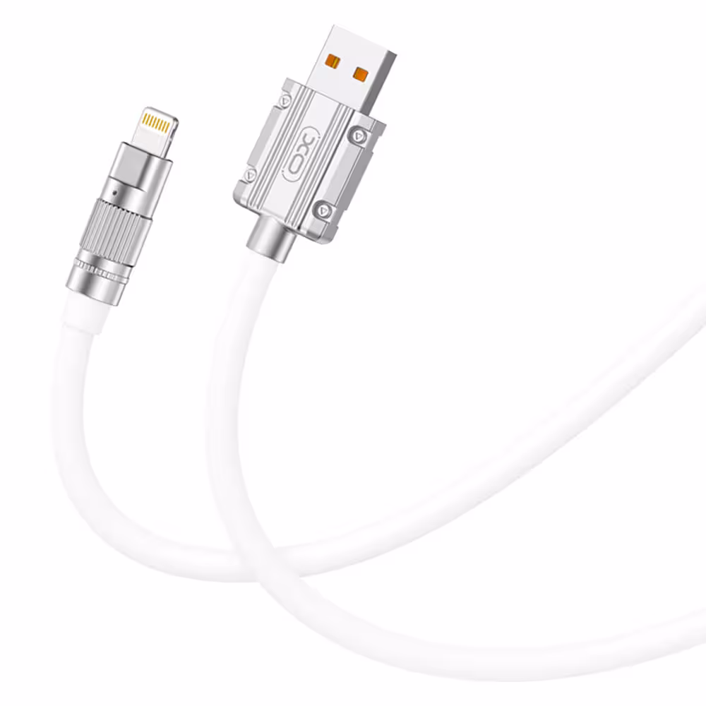 کابل شارژ USB به لایتنینگ ایکس او NB-227 طول 1.2 متر توان 6 آمپر