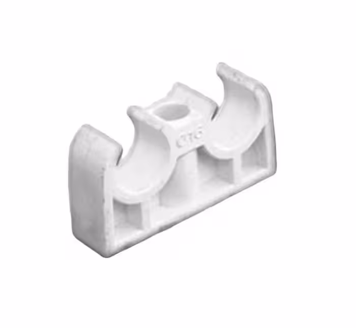 بست زوج لوله سفید 25mm آذین بسته 100 عددی