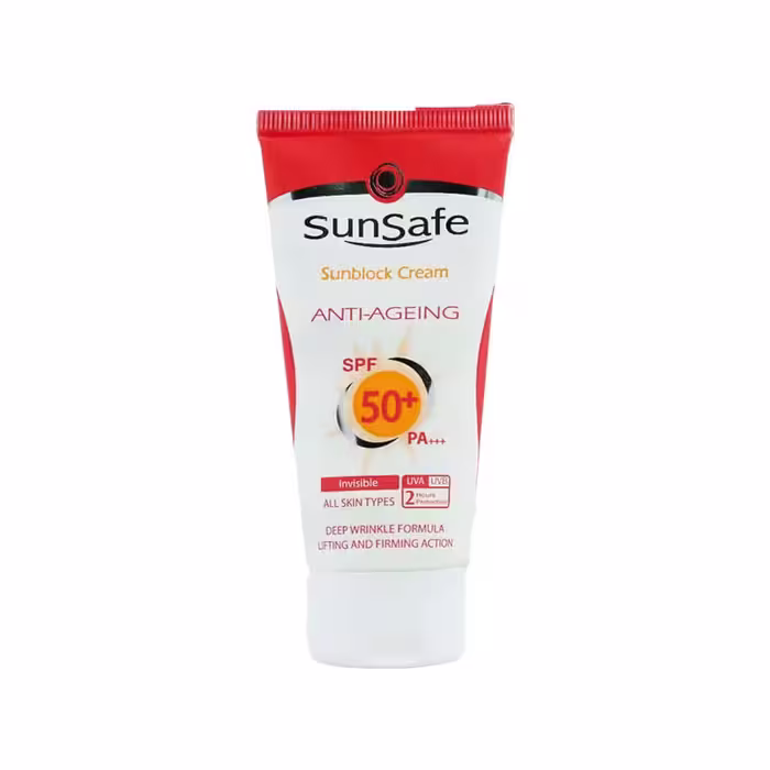 کرم ضد آفتاب و ضد چروک سان سیف SPF50 حجم 50 میلی لیتر