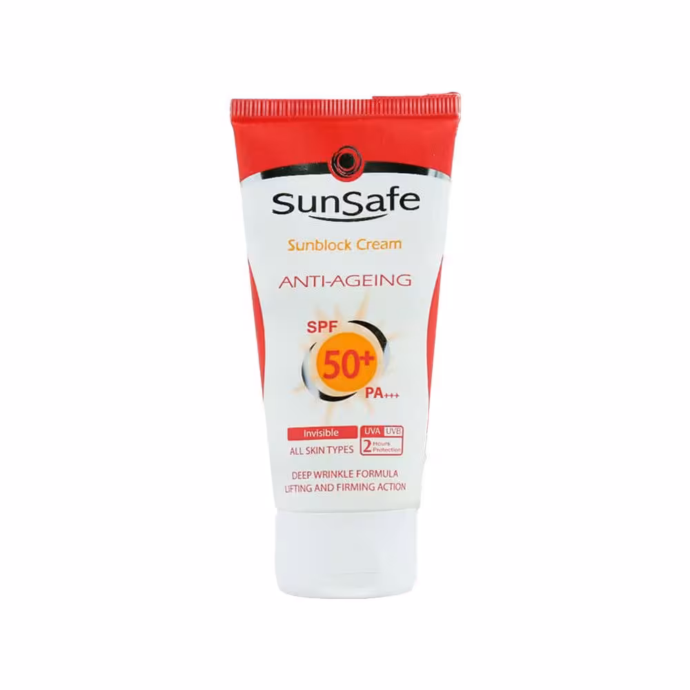 کرم ضد آفتاب و ضد چروک سان سیف SPF50 حجم 50 میلی لیتر
