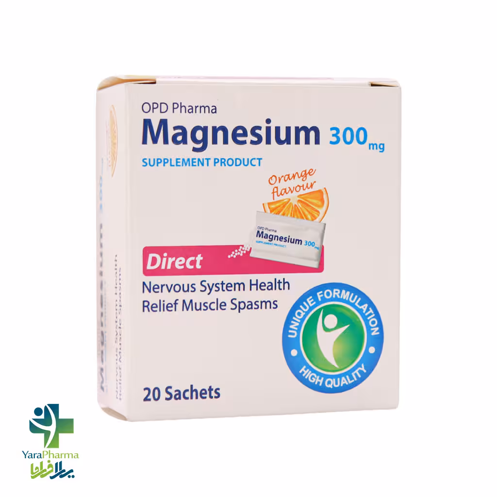 ساشه منیزیم 300 میلی گرم او پی دی فارما 20 عدد