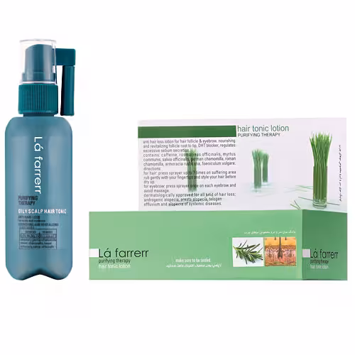 تونیک ضد ریزش مو لافارر مخصوص موهای چربLa farrerr Hair Tonic Purifying Series