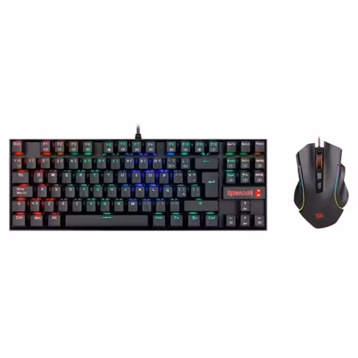 باندل  ماوس گیمینگ و کیبورد مکانیکی با سیم ردراگون مدل K552-RGB-BA