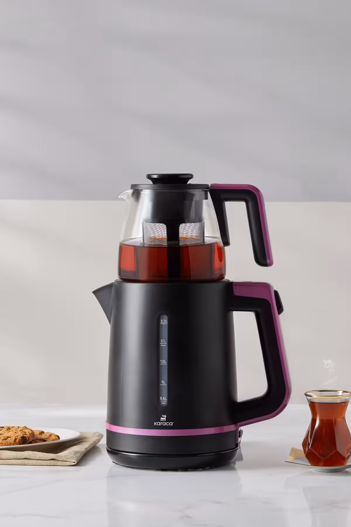 چایساز کاراجا ترکیه مدل Maxi Tea بنفش