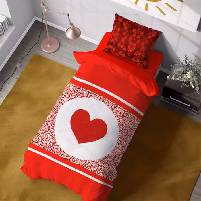 روتختی طرح قلب یکنفره کد B55