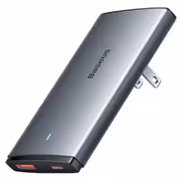 شارژر دیواری بیسوس مدل CCGAN65S5-OE با توان خروجی 65 وات   درگاه USB و Type-C