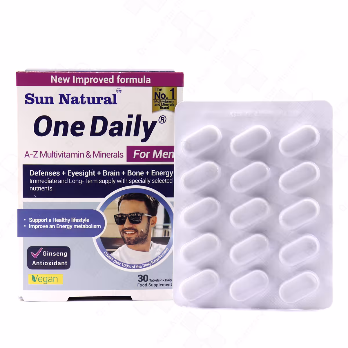 قرص وان دیلی آقایان سان نچرال 30 عدد