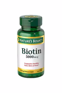 کپسول بیوتین 5000 میکروگرم Nature&#039;s Bounty - بسته 72 عددی