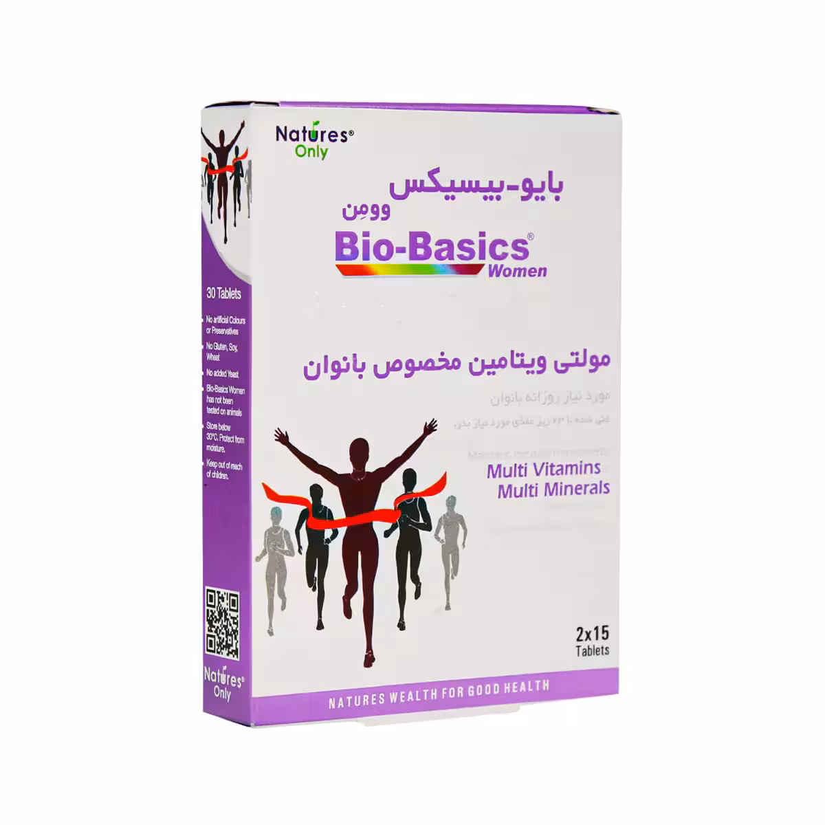 قرص مولتی ویتامین بایوبیسیکس مخصوص بانوان تعداد 30 عدد نیچرز اونلی