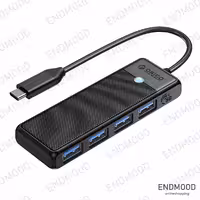 هاب 4 پورت USB-C اوریکو مدل PAPW4A-C3-015-BK